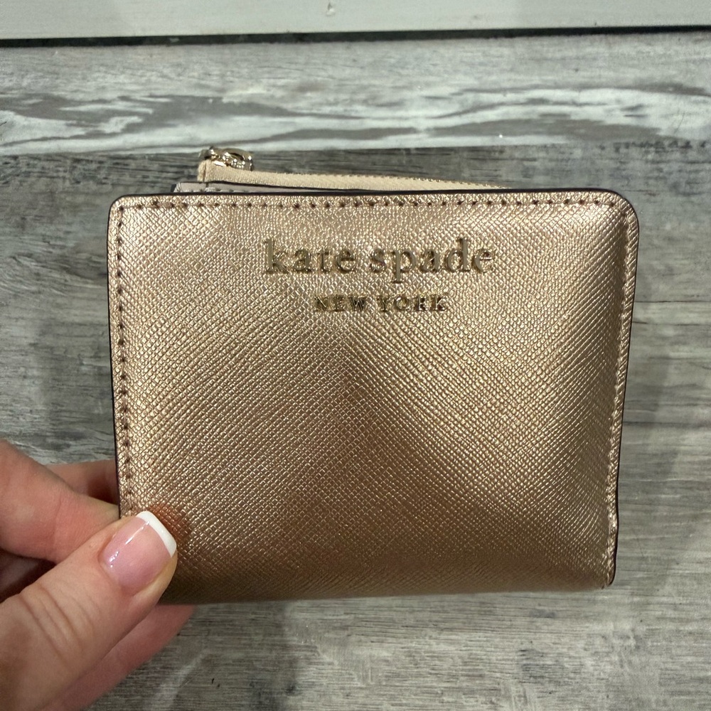 Kate Spade Small Metallic Gold Wallet